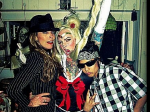 Vicci Martinez Halloween Party with Friends