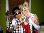Vicci Martinez Halloween Party with Emily Valentine