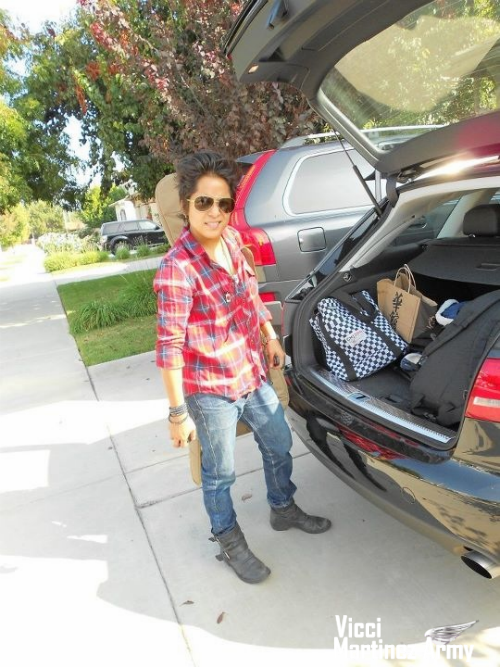 Vicci Martinez Packing Up Her Car
