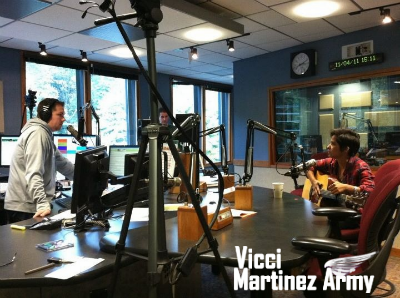Vicci Martinez Radio Station Singing