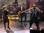 Cee Lo Green joining the stage with Vicci Martinez to sing