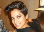 Vicci Martinez getting ready to perform