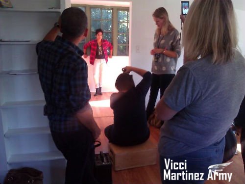 Vicci Martinez Photo Shoot at Her House
