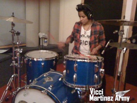 Vicci Martinez Playing Drums