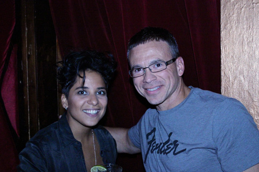 VIcci Martinez and Fan Mike Fiore at Rockwood in NYC